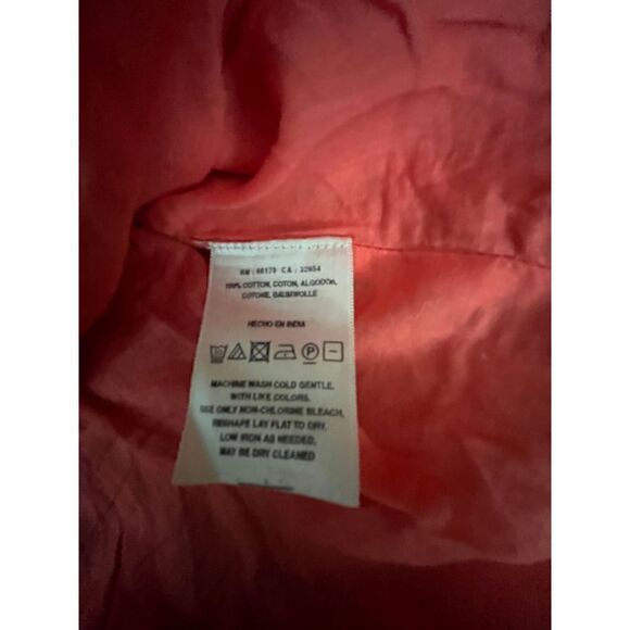 Anthropologie H in Paris Coral Strapless Midi Dress M - Picture 5 of 12